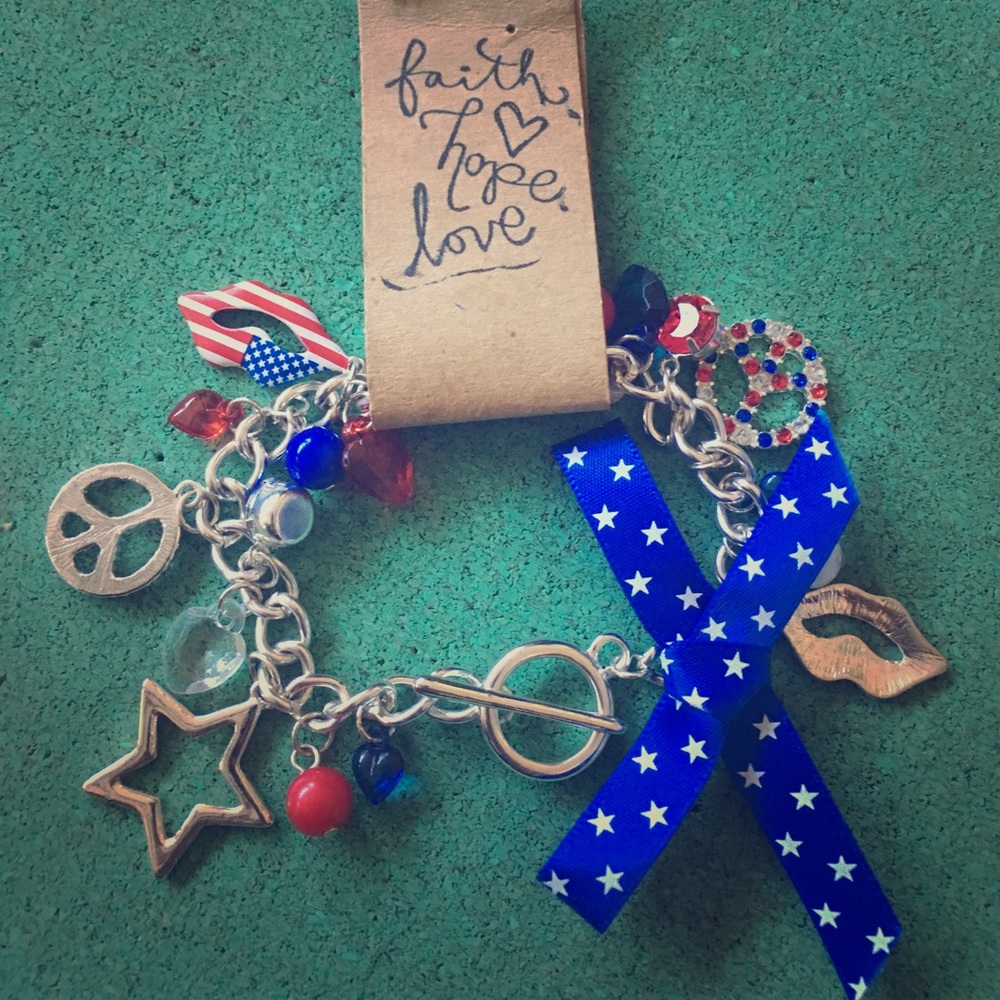 Super cute bracelet for the 4th of July