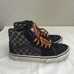 Checkerboard high top Vans