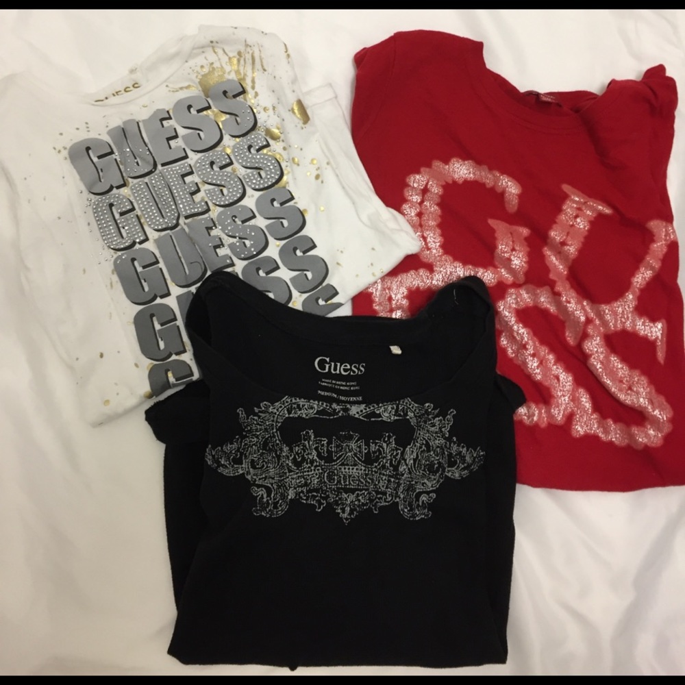 Guess Medium Shirts Lot of 3