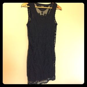Navy blue lace dress