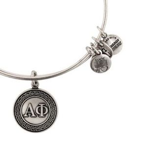 Alex and Ani Alpha Phi Silver Bracelet