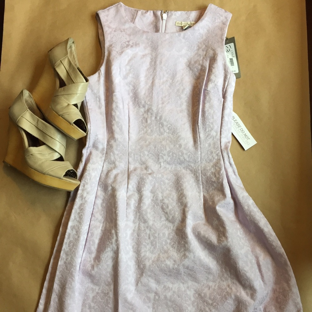Eva Mendes Jacquard Dress Liliac