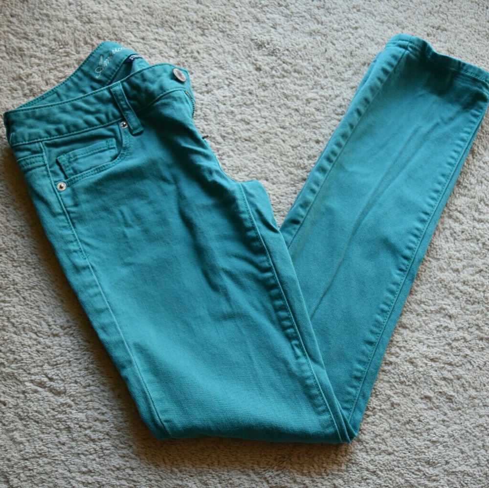 American Eagle skinny jeans.