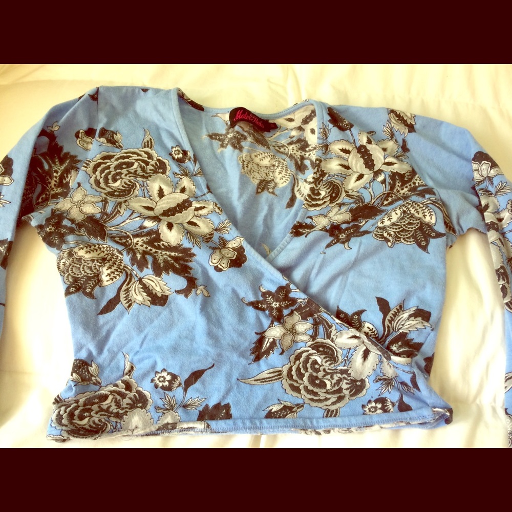 Motel Rocks Cropped Floral Top - Picture 2 of 4