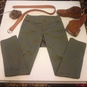 Olive green pants
