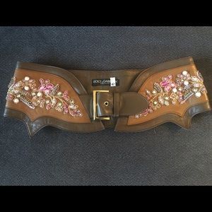 Dolce & Gabbana embroidered belt