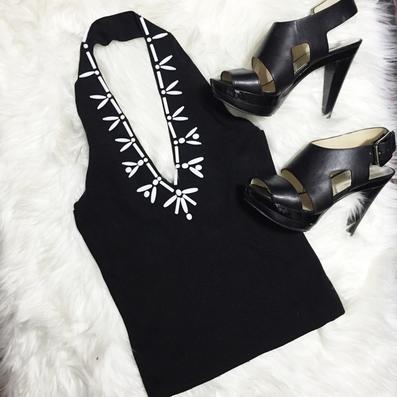 David Meister Tops - David Meister Halter Top