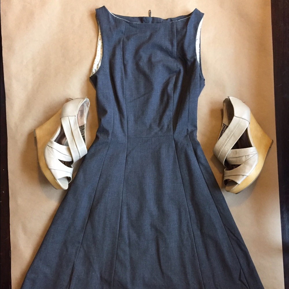 Dark Grey H&M Jaquard Business dress