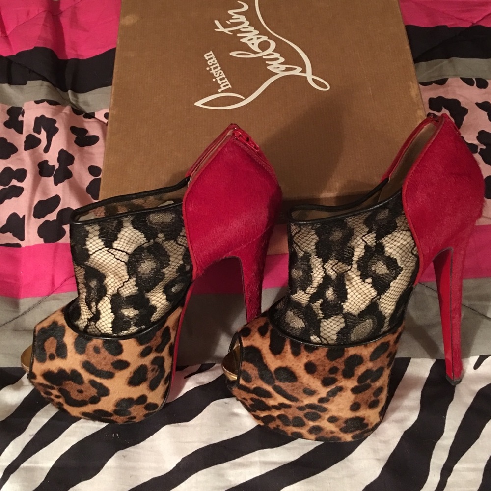 Christian Louboutin Aeronotoc 160mm Leopard/Lace