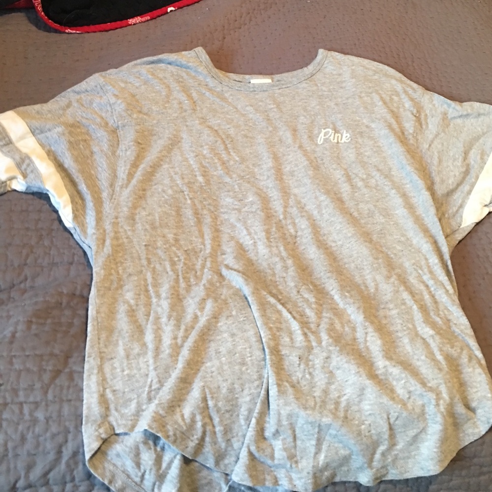 grey 1/2 sleeve pink