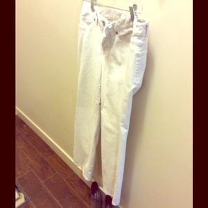 Ann Taylor Loft White Jeans