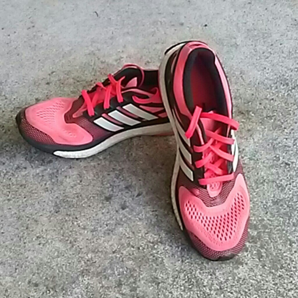 Men's Adidas salmon trainers