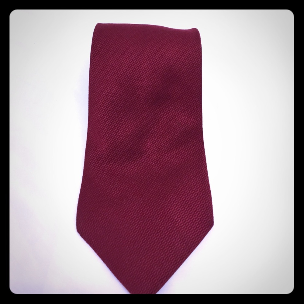 Tommy Hilfiger Red Silk Tie never Worn