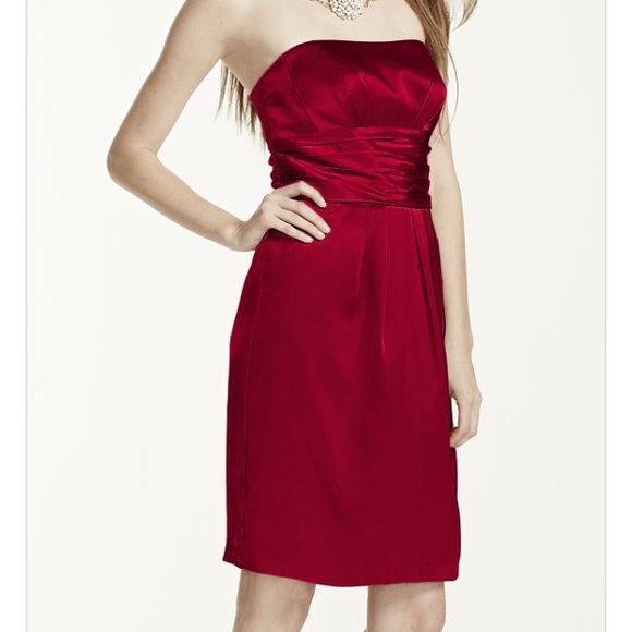 Watermelon Davids Bridal Dress short with pockets - Picture 1 of 6