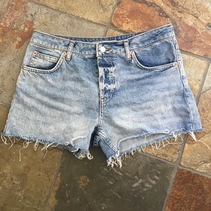 Topshop cutoff denim shorts