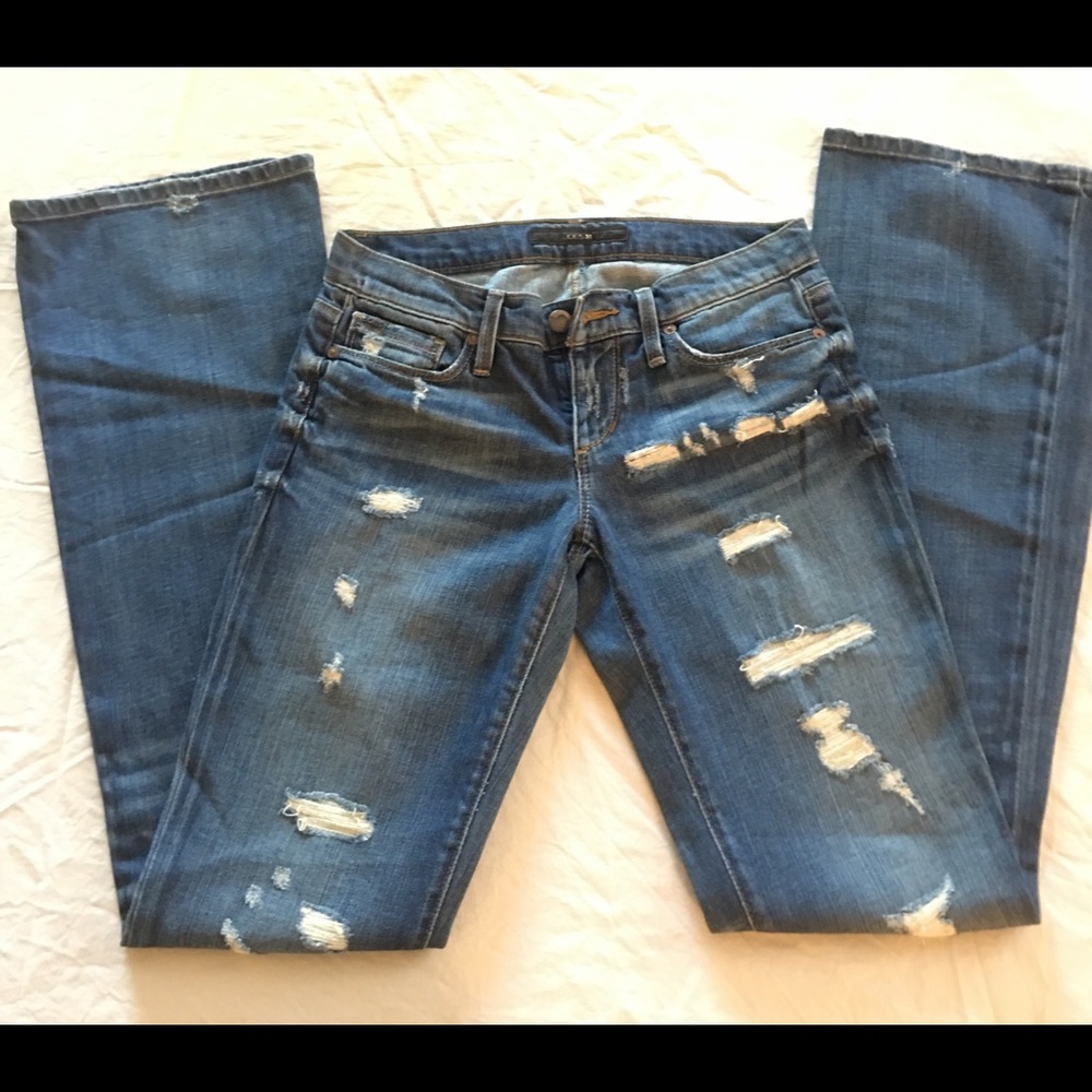 Joes Jeans distressed bootcut jeans