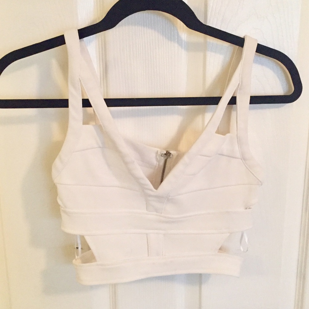 TOBI Caged White Top