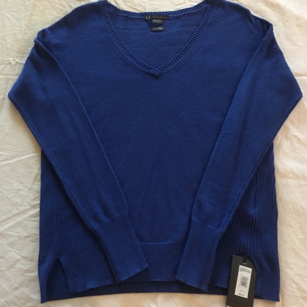 Armani Exchange blue sweater