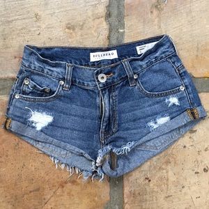 🚨SOLD MERC🚨High Waisted Bullhead Denim Shorts