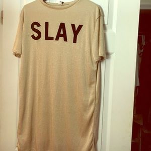 Sexy tee shirt dress