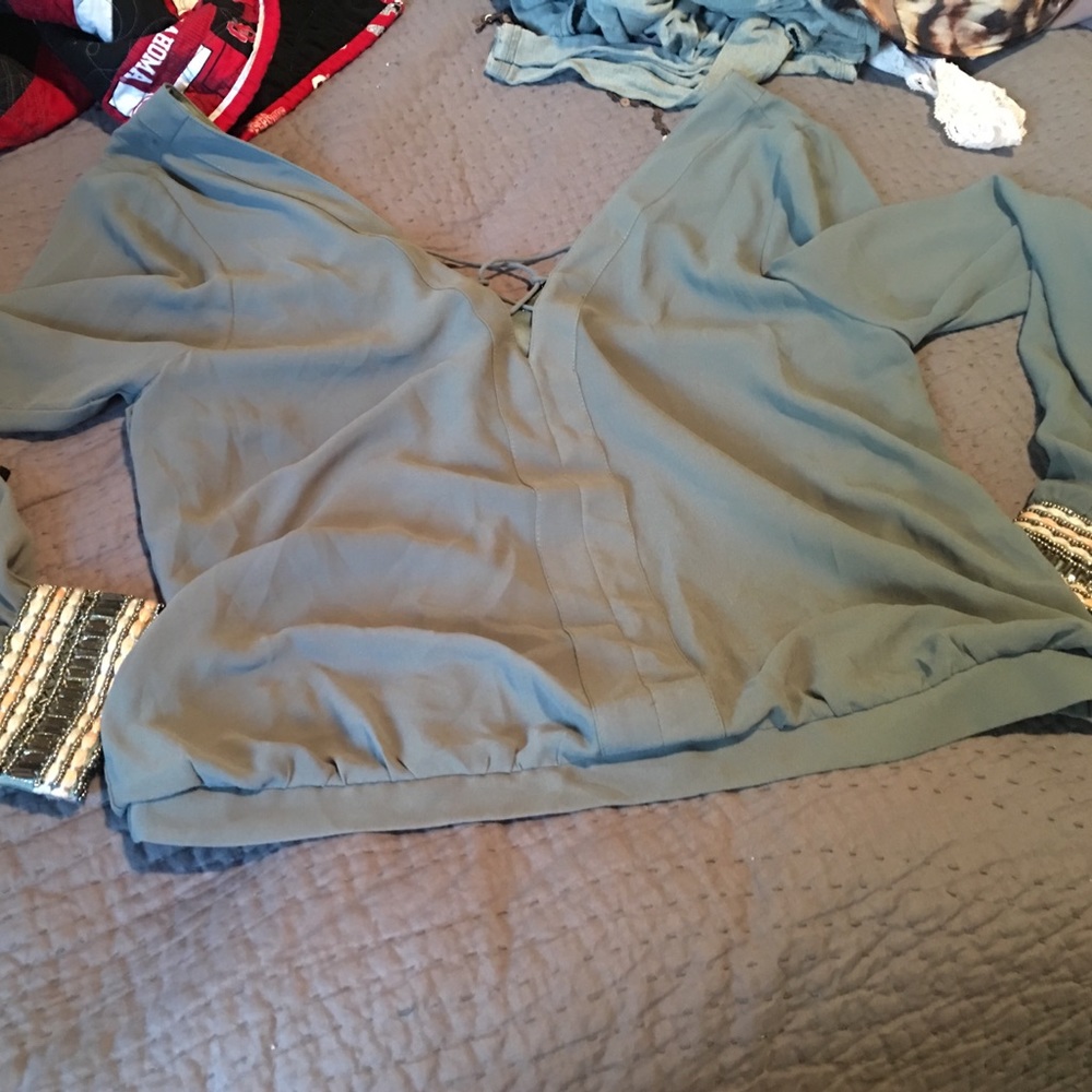 olive green long sleeve