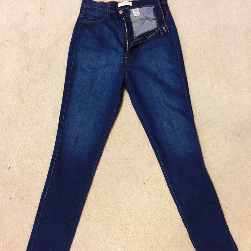 High waist skinny jeans