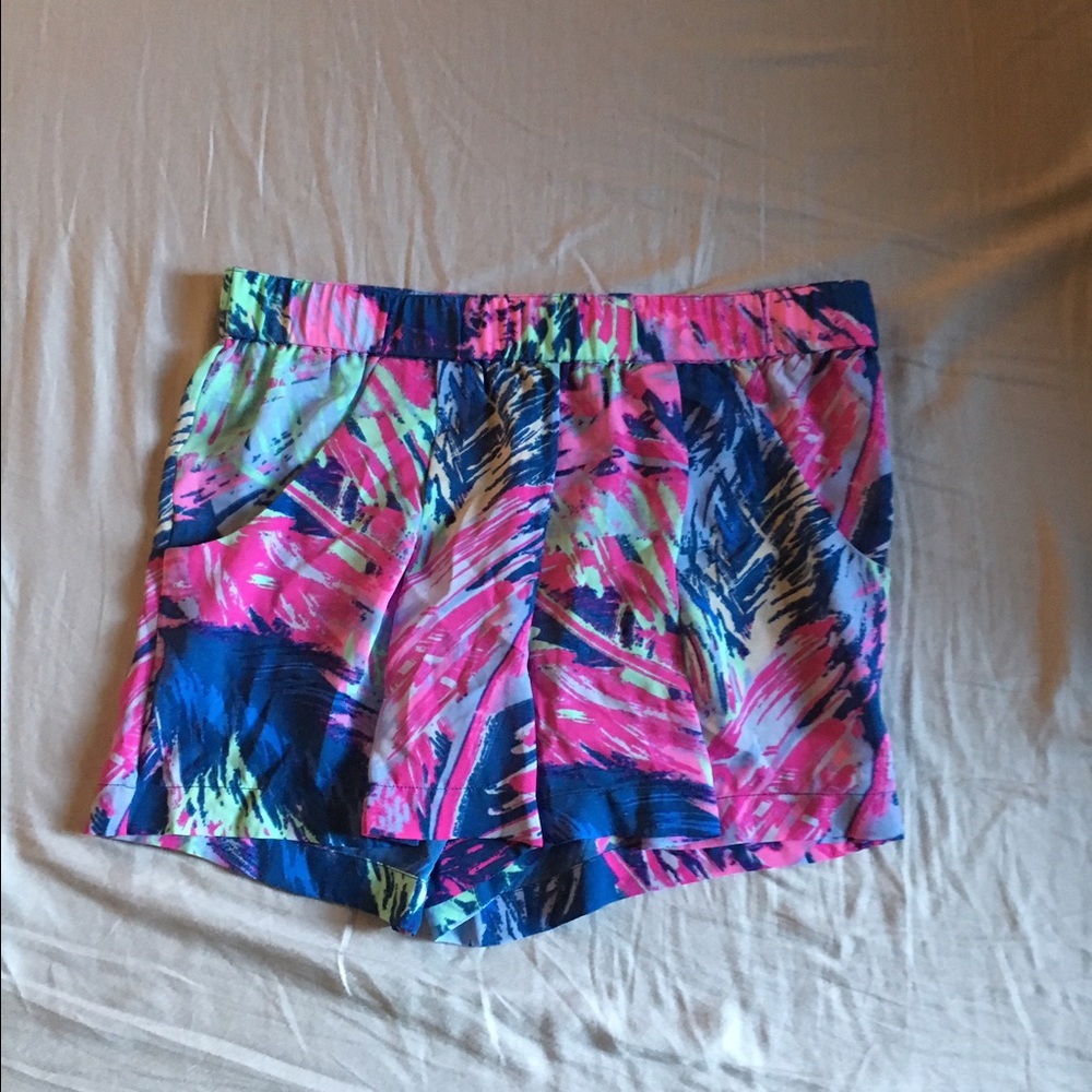 Bcbg floral silk shorts - xs