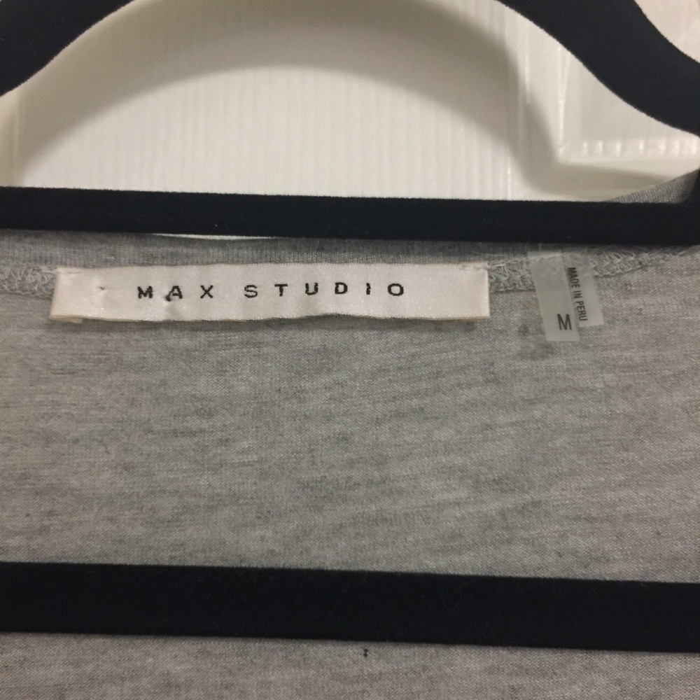 Max Studio Grey Tee - Picture 2 of 4