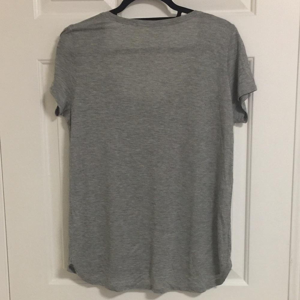 Max Studio Grey Tee - Picture 3 of 4