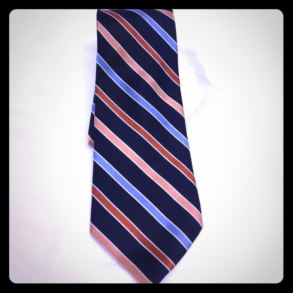 Chaps Ralph Lauren Stripe  100% Silk Tie