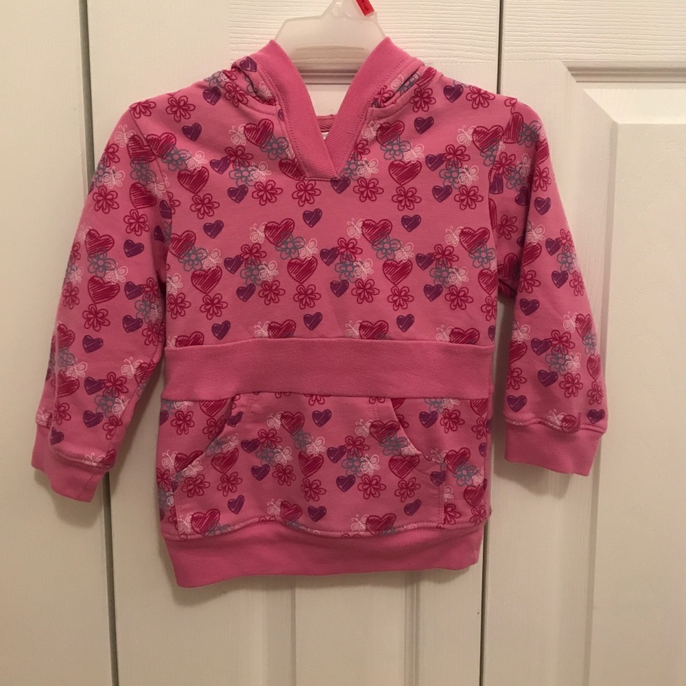 Girls Pocket and Hooded Top