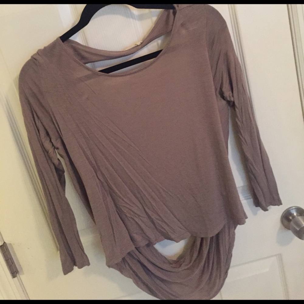 TOBI Open/Draped Back Top