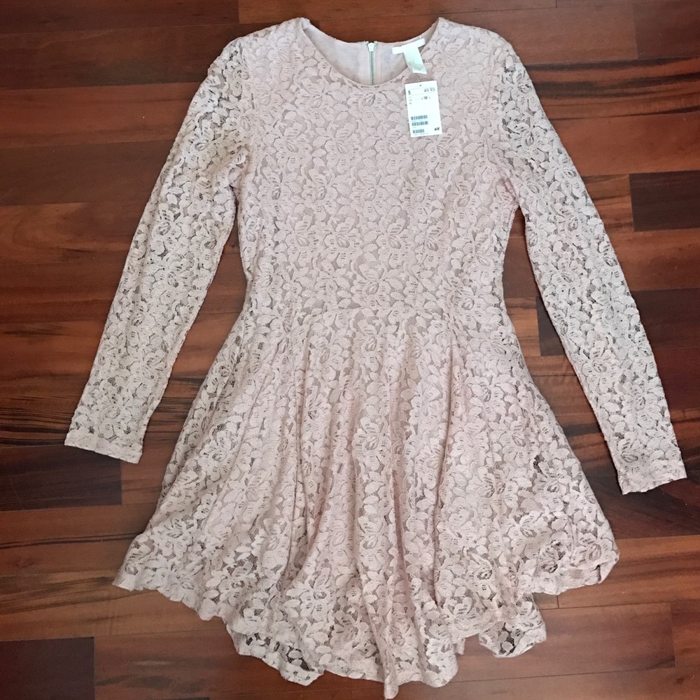 H&M laced long sleeve dress - Picture 1 of 3