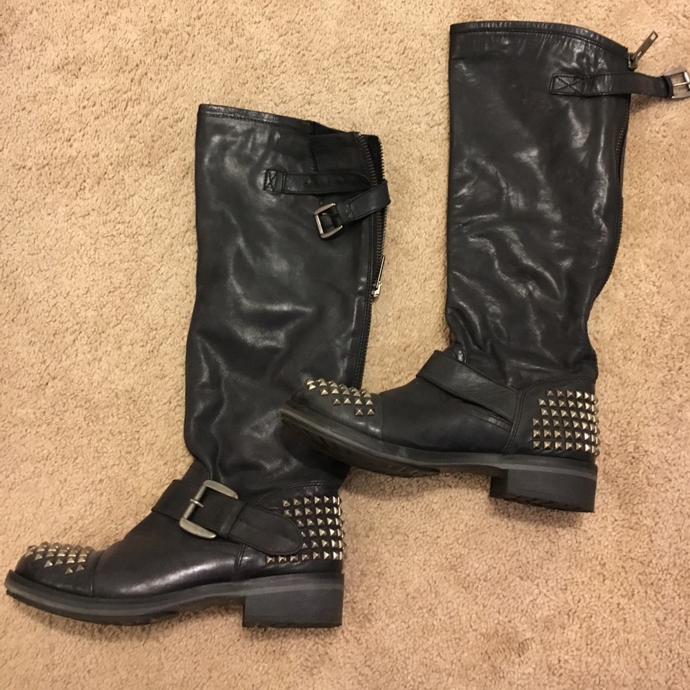 Steve Madden below the knee boots.