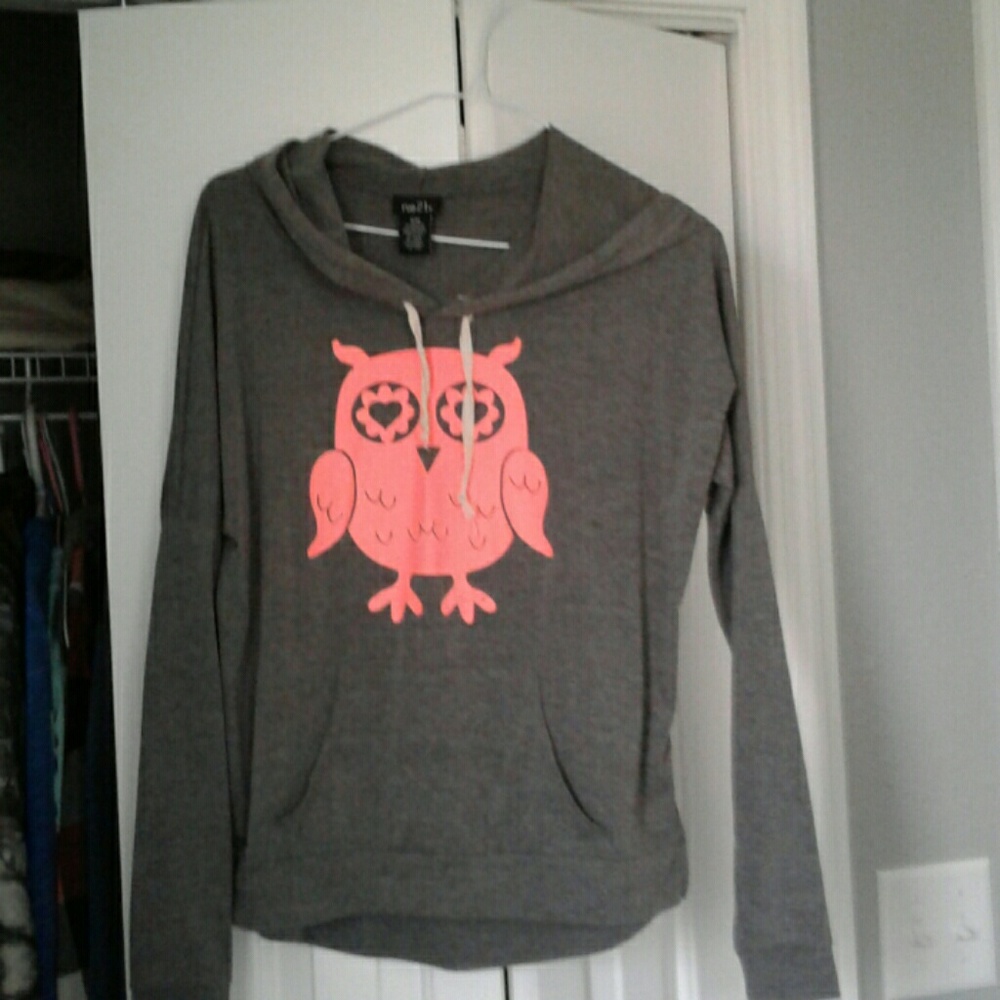 Grey owl hoodie