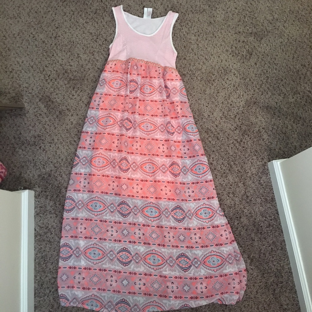 Orange maxi dress