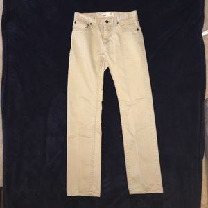 Boys Levi (511 Slim) Khaki Jeans