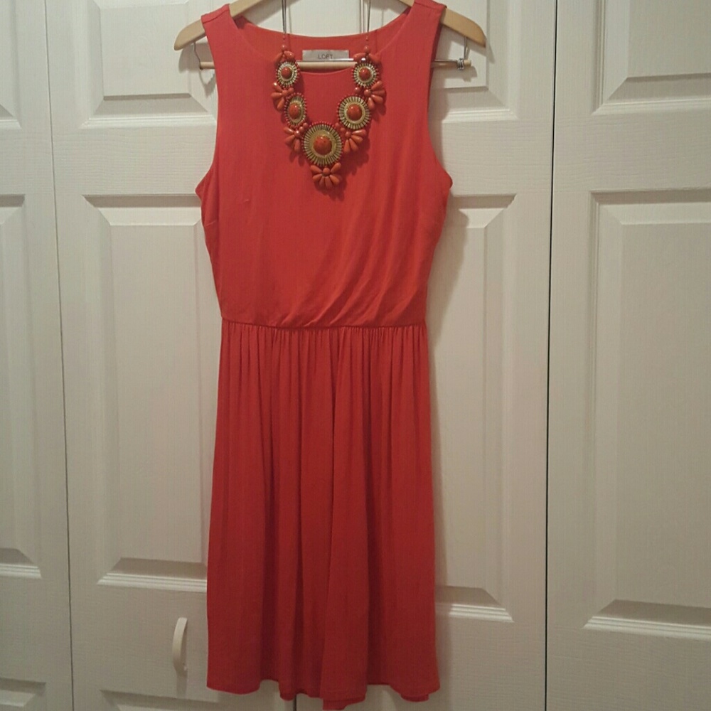 LOFT Coral summer dress