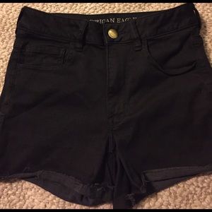 High waisted stretchy shorts.