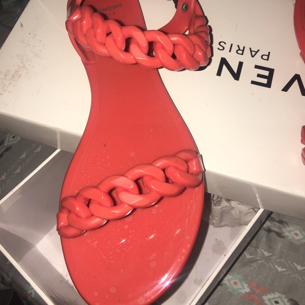 Givenchy sandal Jelly plate orange size 5