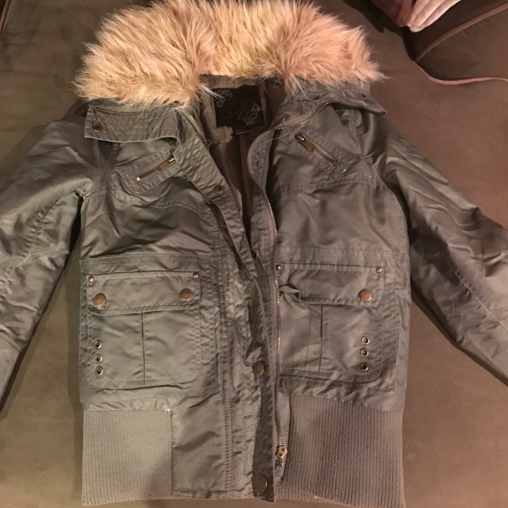 Army Green Light Bomber Jacket