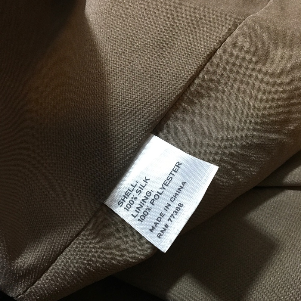 Broadway & Broome Madewell Tan Silk Mini Skirt - Picture 4 of 4