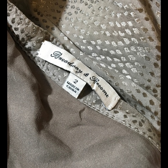 Broadway & Broome Madewell Tan Silk Mini Skirt - Picture 3 of 4
