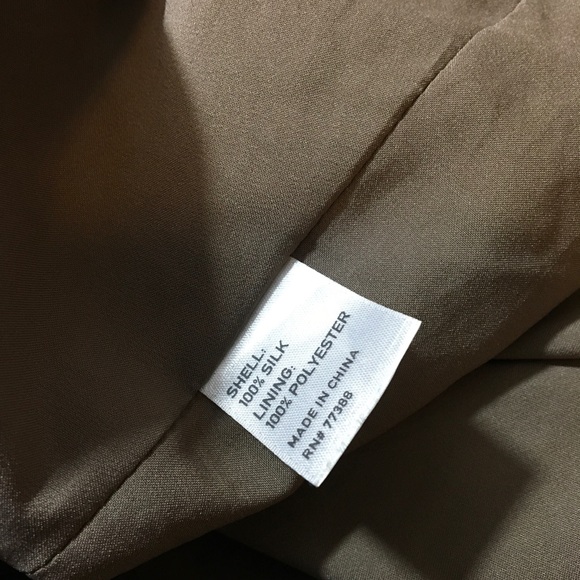 Broadway & Broome Madewell Tan Silk Mini Skirt - Picture 4 of 4