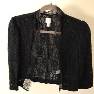 Lauren Conrad Black Lace Bolero