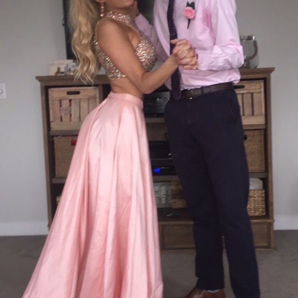 Sherri Hill Blush Prom Dress