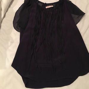 Rebecca Taylor navy tank top blouse