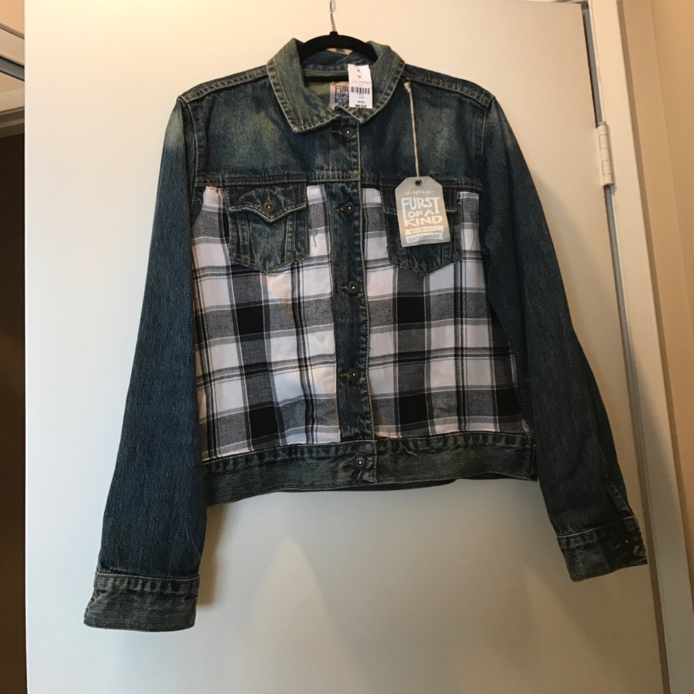 Furst of a kind vintage blue Jean jacket