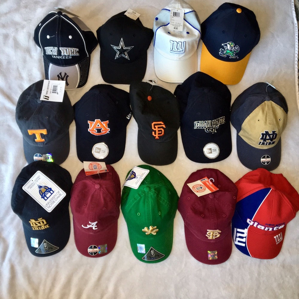 College, NFL & MLB Hats