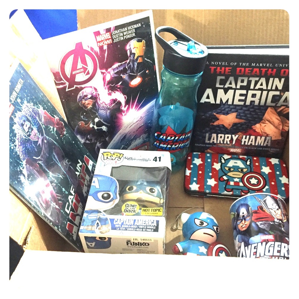 Captain America Lot Merchandise Marvel Heroes